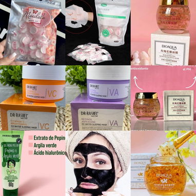 Mascarillas faciales, parafina y cuidado de los pies, Parches para los ojos y pads para acné jelly sea cuidado de los pi - 4/9