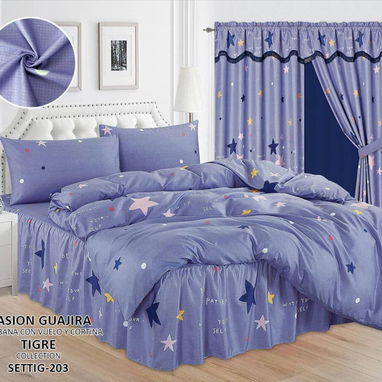 Juego de sábanas con cortinas de 6 piezas(UH) - 4/10
