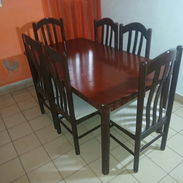 Vendo juego de comedor de 6 sillas de uso - Img 57513506
