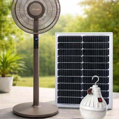 Ventiladores de Pedestal Recargable Sanumo LED tubo Modo de control Mando a distancia, 6 velocidades. Duración de la bat - Img 122060822