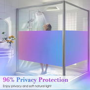 Película de privacidad para ventana, adherencia estática, bloqueo ultravioleta, control de calor, tinte de vent - Img 53614289