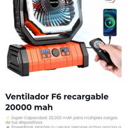 Ventilador recargable F6 20000mAh :) Em $65 - Img 56462851