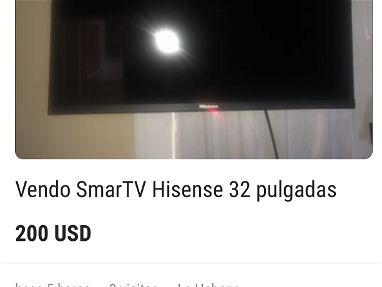 Vendo Smart TV Hisense de 32 pulgadas solo 8 meses de Uso - Img main-image