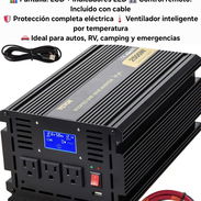 Inversor VEVOR 2500W 5000W pico Onda Modificada 12V a 120V con Control remoto, yoaemily 💯 - Img 57966919
