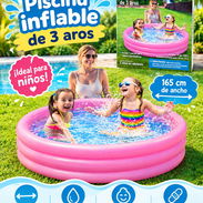 Piscinas inflables de tres aros miden 165X35 - Img 57340136