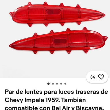Juego de faros y luces para chevrolet 59 - 2/4