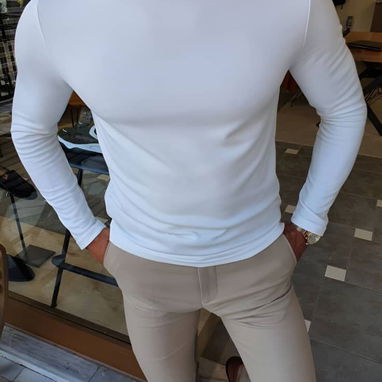 Ropa Blanca. Conjunto Blanco de Lino. Camisas y Pantalones de vestir. Enguatadas 52465450 - Img 112225890