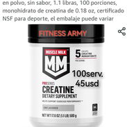 45usd Creatina Muscle Milk monohidratada 500gr 100serv. 56799461 - Img 44139067