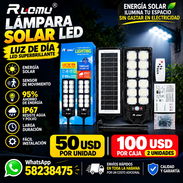 Lampara solar de  exterior 680w con sensor de movimiento, mando a distancia y accesorios de montaje. - Img 55075535