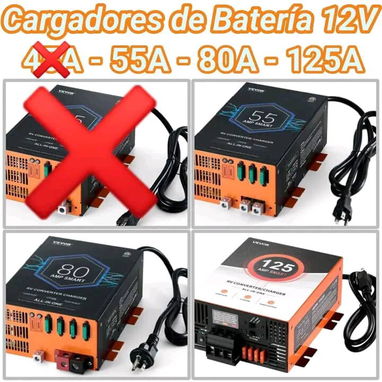 📨  🪫12v 200A -💲650 USD Baterías Lifepo4/Cargadores para todo tipo de baterías/Inversores de Onda Pura  💲 200 USD - 3/5