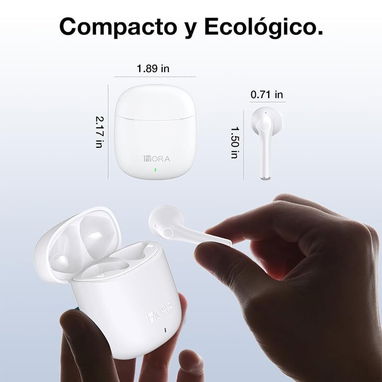 Audífonos Inalámbricos - 1HORA - Blanco - Img 116379263