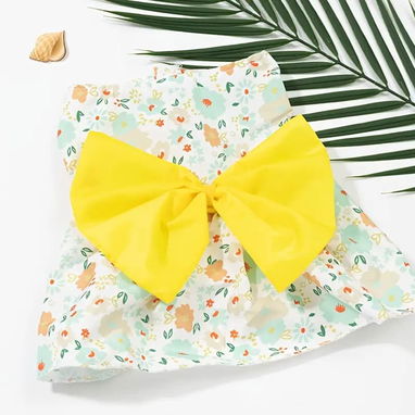 Vestido con Lazo para Mascotas / Tallas XS-S-L - 4/5