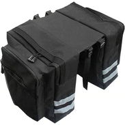 Bolsa Doble Impermeable Para Bicicleta 13.21 Gal Con Ganchos Ajustables Y Ribete Reflectante Negro 35$ - Img 56249365
