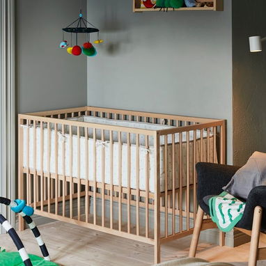 馃毃 Cuna + Colch贸n Original 馃毃 120x60 馃搶 CUNA DE MADERA MACIZA IKEA (Modelo SNIGLAR) - Img 127775179
