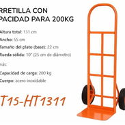 Carretilla con capacidad para 200kg Cod:Alofoke - Img 56786652
