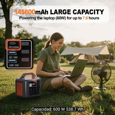 Estaciones de energía SBAOH 600W - $350 USD (Ecoflow equivalente) - 2/5