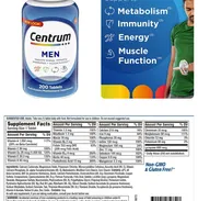 Centrum, suplemento multivitamínico para hombres. Trae 200 tabletas - Img 49763172