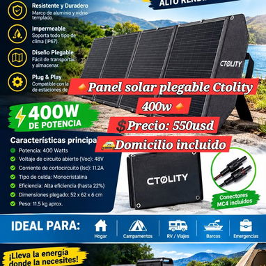 Paneles plegables y Kit tipo torre para montaje de paneles rigidos - 2/3