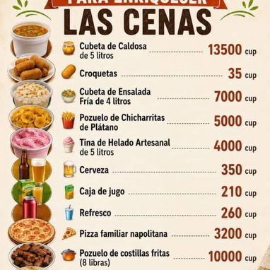 Comida criolla disponible para eventos o celebraciones entre familias y amigos disfruta nuestro rica comida - Img 125363600