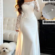Alquiler de Vestido de Novia, ramo, velo y accesorios. (Talla M) - Img 57577880