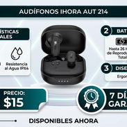Audífonos Inalámbricos modelo: 1Hora AUT214 Precio: 15 USD VPT - Img 55346000