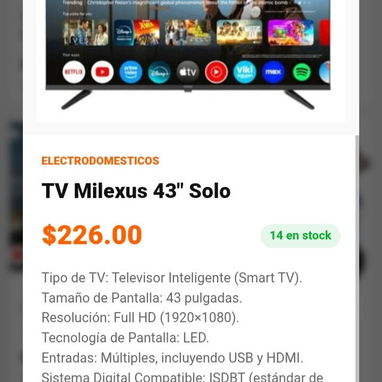 Smart TV Full HD con aplicaciones, cajita y soporte a la pared - Img 111208194