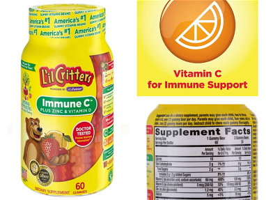 Vitaminas C en tabletas, suspensión y gomitas - Img 61999808
