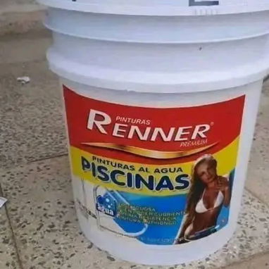 Pintura de vinil , impermeabilizante , barniz, piscina cubetas de 10 litros y 20 litros todos los colores - 8/10