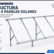 Estructuras para 4 paneles* - Img 55744687