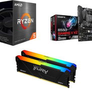🎁 Kit AMD Ryzen 5 5500 + Gigabyte B550 Gaming X V2 + 16GB DDR4 Kingston Fury Beast RGB ✅ New! + Transporte y Garantía - Img 55519579