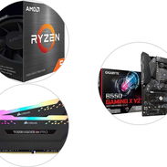 SELLADO 📢 KIT Gamer > AMD Ryzen 5 5500 + Gigabyte B550 Gaming X V2 + Corsair Vengeance RGB Pro 16GB 3600 C18 - Img 57102580