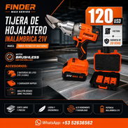 TIJERA DE HOJALATERO SIN CEPILLO 21V FINDER Max Series. Factura + Garantía - Img 56097127