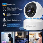 - Cámara de Seguridad con Giro Panorámico e Inclinación de 360° resolución 2K - Img 55230129