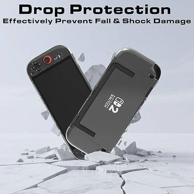 ☎️53544655 🛵 Entrega Disponible ⭐Funda transparente para Nintendo Switch 2 (2025) con agarre cómodo ⭐ - Img 121984250