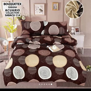 🛌Set de edredones cameros de 5 piezas  - 2 fundas  - 2 sábanas ( 1 ajustable y 1 lisa )  Edredón - Img 117391789