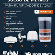 🔷 *Juego de Filtro para Purificador de Agua Marca EÒN* - Precio principal: 22 USD - Factura - Img 56959721