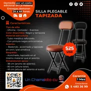 🛒SILLA 🛒 PLEGABLE TAPIZADA. MENSAJERÍA POR FAVTU - Img 51539879