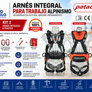 Arnés integral para trabajo alpinismo marca Patacho 6 pt kit 2 - Img 57213219