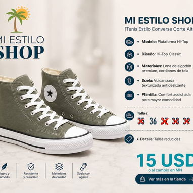 Tenis tipo converse altos y bajos - 2/10