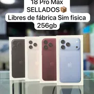iphone 18 pro max sellados en caja Sim fisica 256 y 512gb todos los colores - Img 57549161