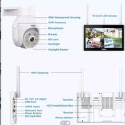 Sistemas de cámaras de Seguridad//CCTV Hiseeu 4 cámaras + Pantalla//Para exteriores IP66//Visión Nocturna//Nuevo - Img 50257801