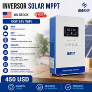 Inversor Solar Híbrido EASUN 4KW 24V WiFi MPPT 140A Onda Pura Compatible Litio - 450 USD - Img 55757204