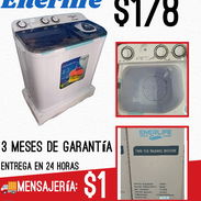 Lavadora semiautomática 7kg Enerlife - Img 55018980