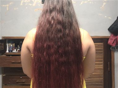 Vendo pelo natural teñido de rojo sin decoloración - Img main-image