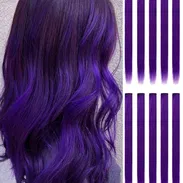 extensiones de pelo, extensiones de cabello morado, extensiones moradas, extensiones p煤rpuras, extensiones violeta - Img 55545956