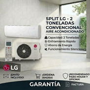 *SPLIT LG DE 2 TONELADAS CONVENCIONAL* *Voltaje* 220v 800usd - Img 57841942
