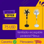 Ventilador Recargable Pedestal Milexus Oferta Especial ✨💥✨. Lleva dos x solo 75USD - Img 55511382