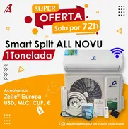 😱😱*Mega oferta*😱😱  💥*SPLIT DE *1 TONELADA* 💥  💥  *MARCA*: *ALL NOVU*✨    ✨*INCLUYE PROTECTOR DE VOLTAJE* ✨  💥*Co - Img 49636955