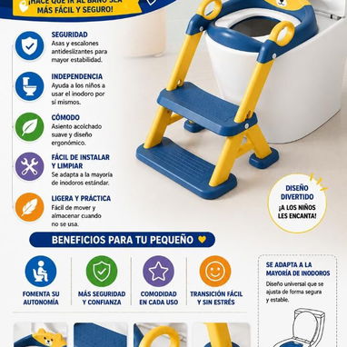 Tapa para inodoro y reductor para niño - Img 123276915