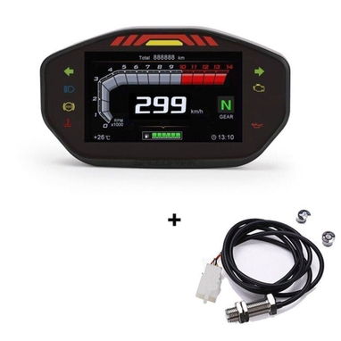 🏍️📟 Velocímetro Digital LCD Universal para Moto de Gasolina ⚡🌐 - Img 125951228
